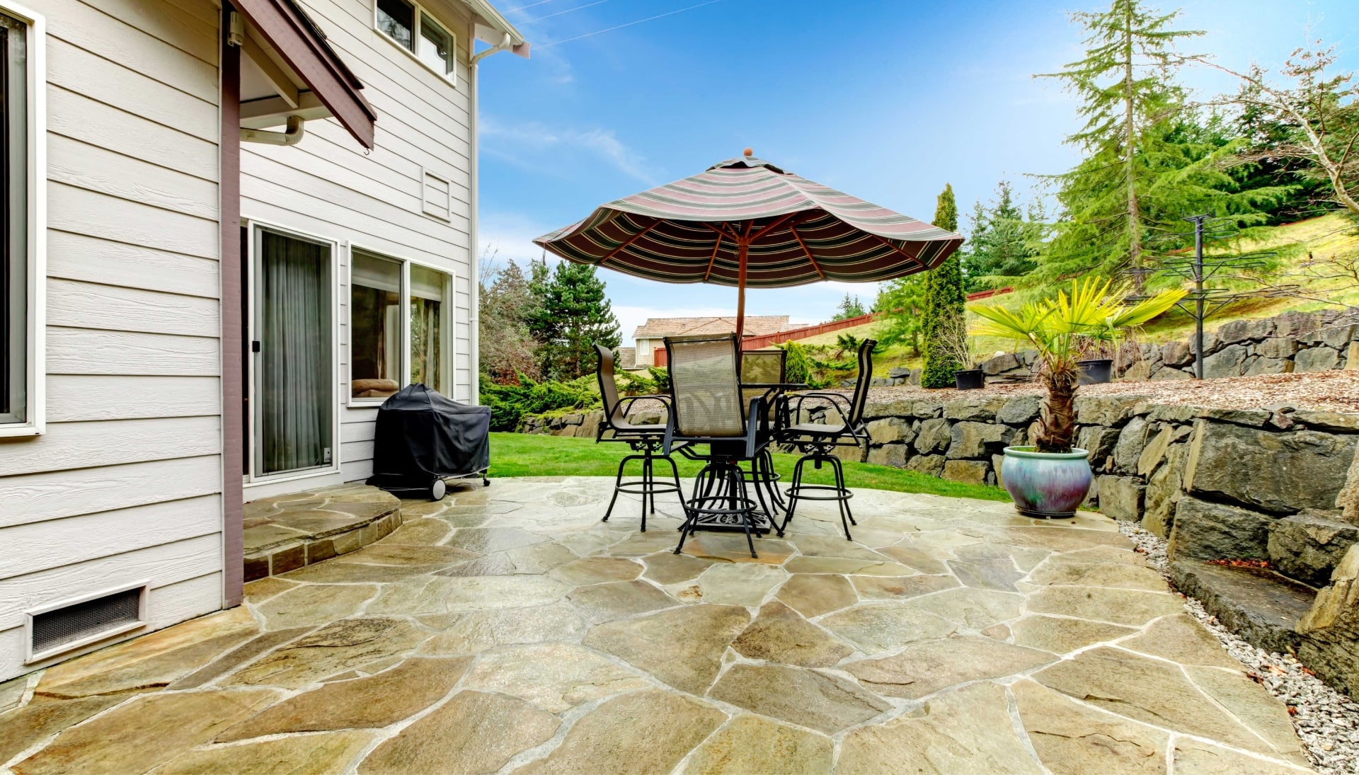 Beautifully Textured and Patterned Concrete Patios in Duluth, Minnesota area!